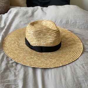 Lack of Color spencer straw fedora with black ribbon